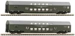 Fleischmann 6260042 N 2er-Set 2: Doppelstockwagen, DR Zwei Doppelstockwagen,...
