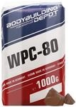Bodybuilding Depot Whey Protein Pulver 1kg - Schoko | umweltfreundlich in Papier