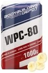 Bodybuilding Depot Whey Protein Pulver 1kg - Banane | umweltfreundlich in Papier