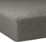 Traumschlaf Flausch Frottee Spannbettlaken Schiefer, 90x190 cm - 100x200 cm