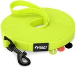 ReaVET Schleppleine f&uuml;r Hunde 10 Meter, Neon Gelb I Robuste & wasserfeste Hundeleine