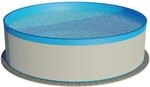 Planet Pool Stahlwandpool rund ohne Skimmerstanzung, Gr&ouml;&szlig;e w&auml;hlbar, 90cm tief,
