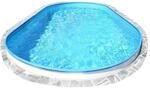 Planet Pool Stahlwandpool oval 623x360x120 cm, Stahl 0,4 mm wei&szlig;, Folie 0,4 mm...