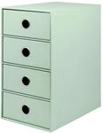 R&ouml;ssler SOHO 4er Schubladenbox aus Papier | B&uuml;ro Organizer Schreibtisch 