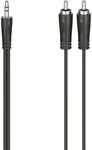 Hama 00205110 Klinke/Cinch-RCA Audio-Anschlusskabel [2 x Cinch-RCA m&auml;nnlich &ndash; 1 x