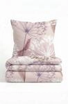 biberna Premium Satin Bettw&auml;sche 135x200 cm rosa | 2-teilig mit Kissenbezug...