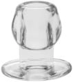 Ass Tunnel Plug Silicone TPR Extra Large - Clear 10,5 x 7,5 cm