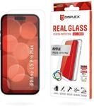 Displex Schutzglas f&uuml;r iPhone 15 Pro Max, iPhone 15 Plus (Real Glass + Schutzh&uuml;lle