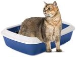 Katzenklo+Bord Iriz50 NO.blau 50x37x14cm