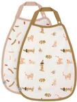 L&Auml;SSIG Baby Kleinkind L&auml;tzchen (2 Stk.) Bio-Baumwolle Druckknopf/Medium Drop Bib