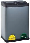 SVITA TC2X20 K&uuml;chen-Eimer 40Liter Fassungsverm&ouml;gen 2x20L Abfalleimer 2er-M&uuml;lleimer