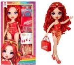 Rainbow High Swim & Style - Ruby (Rot) - 28 cm Gro&szlig;e Puppe mit Schimmerndem Pareo,