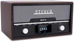 DENVER MDA-525DW Retro Mikro HiFi Anlage - DAB+ & FM Radio - CD-Player - Bluetooth -