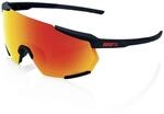 100% GAFAS RACETRAP 3.0 - Soft Tact Black - Hiper Red Multilayer Mirror Lens