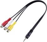 Speaka Professional SP-8433716 AV Audio/Video Adapter [1x Klinkenstecker 3,5mm...