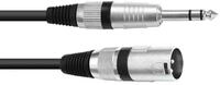 OMNITRONIC Adapterkabel XLR(M)/Klinke stereo 5m sw