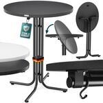 Casaria&reg; Stehtisch Klappbar Outdoor Gastro Bistrotisch 2X Haken &Oslash; 70 cm Rund