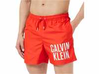 Calvin Klein Herren Badehose Medium Drawstring Lang, Rot (Cajun Red), S