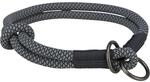 Trixie Halsband f&uuml;r Hund Soft Half-Slip schwarz/grau