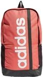 adidas Unisex Essentials Linear Backpack, Preloved Scarlet/Black/White, One size