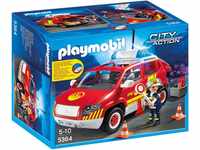 PLAYMOBIL City Action 5364 Brandmeisterfahrzeug mit Licht und Sound, Ab 5 Jahren