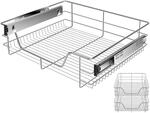 KESSER&reg; Teleskopschublade 2er Set 60cm Schrankbreite verchromt aus Edelstahl