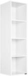 Casaria&reg; B&uuml;cherregal mit 4 F&auml;cher 106x30x30cm Kippschutz Bodenschoner 40kg