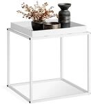tectake&reg; Metall Beistelltisch, Couchtisch, Nachttisch, Beistelltisch Couch