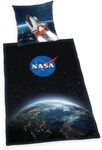 Herding NASA Bettwäsche-Set, Kopfkissenbezug 80 x 80 cm, Bettbezug 135 x 200 cm, Mit