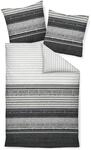Janine Mako Satin Bettw&auml;sche 135 x 200 cm Satin Bettbezug grau Palermo...