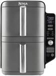Ninja Double Stack XL Air Fryer Hei&szlig;luftfritteuse, 9,5L Airfryer,