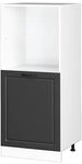 Vicco Herdumbauschrank R-Line, Anthrazit Landhaus, 60 cm