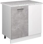 Vicco Eckunterschrank R-Line, Beton, 86 cm