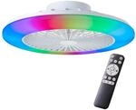 Brilliant LED Deckenleuchte mit Ventilator, 49 cm &Oslash; &ndash; RGB Frontlicht & CCT