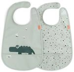 Done by Deer L&auml;tzchen mit Klettverschluss 2 Pack Croco Gr&uuml;n - Weiche wasserdichte