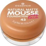 essence NATURAL MATTE MOUSSE FOUNDATION, Nr. 43, Nude, mattierend, abdeckend,