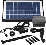 Agora-Tec&reg; Solar Teichpumpe Set 10W beleuchtet