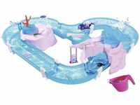 AquaPlay Meerjungfrau Wasserbahn - Outdoor-Wasserspiel mit Bahn, Boot und 2