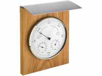 TFA Dostmann Analoge Wetterstation, für innen und außen, Barometer, Thermometer,