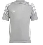 adidas Unisex Kinder Tiro 24 Kids Shirt, Team mid Grey/White, 7-8 Years