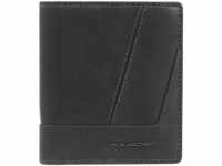 Piquadro Carl Vertical Mens Wallet with Coin Case RFID Black