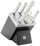ZWILLING Pro le blanc Selbstsch&auml;rfender Messerblock 7-tlg, Schwarz SIGMAFORGE