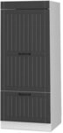 Vicco Mikrowellenschrank Fame-Line, Anthrazit Landhaus, 60 cm, zur Kombination...