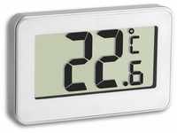 TFA-Dostmann Digitales Thermometer für Kühl und Gefrierschränke (Grau)