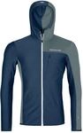ORTOVOX Fleece Light Grid Hooded Jacke, Herren, deep Ocean, S