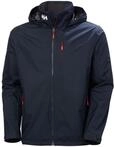 Helly Hansen Men's Crew Hooded Jacket 2.0, Navy, XL