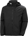 Helly Hansen Men's Crew Hooded Jacket 2.0, Black, XL