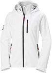 Helly Hansen Women's W Crew Hooded Jacket 2.0, White, L