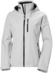 Helly Hansen Women's W Crew Hooded Jacket 2.0, Grey Fog, L