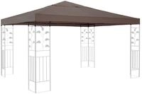 QUICK STAR Ersatzdach f&uuml;r Rank Pavillon 3x3m Taupe Ersatzbezug Pavillondach